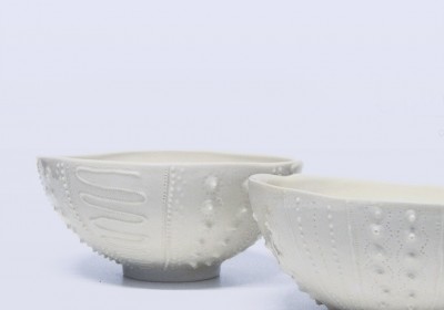 bol cerámica hecho a mano con relieve
